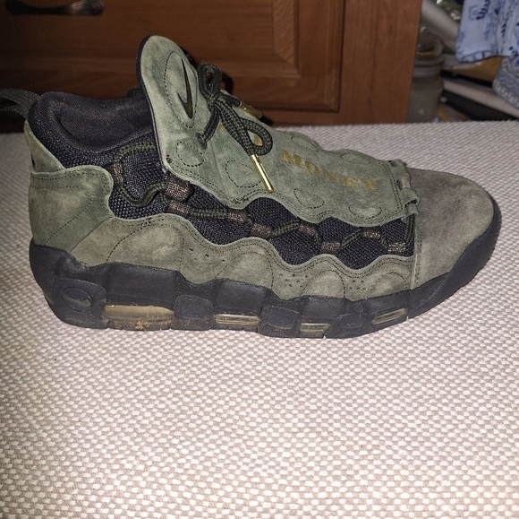 Nike Green and Black Air Money Sneakers with Rugged Design In A Size 9. main image 10
